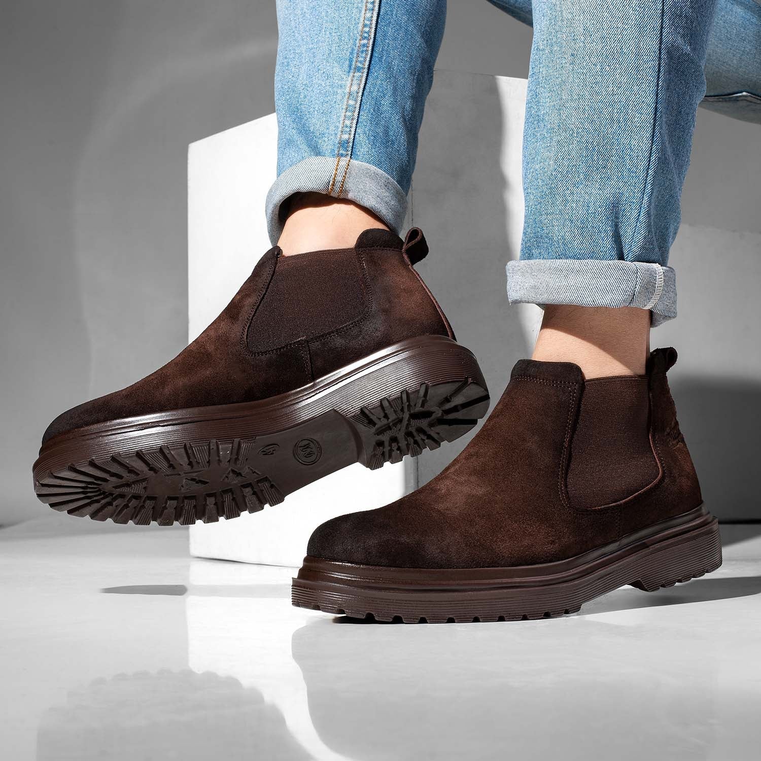 Chamois Suede Half Boots - M18