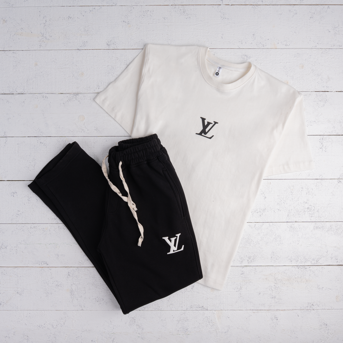 LV Oversized Cotton Tracksuit Set – RAA19