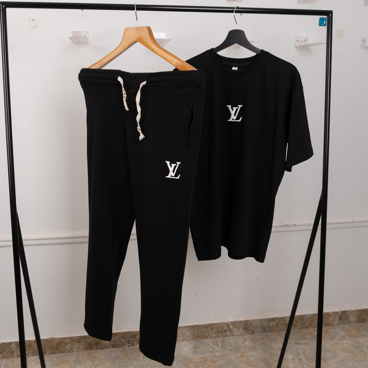 LV Oversized Cotton Tracksuit Set – RAA19