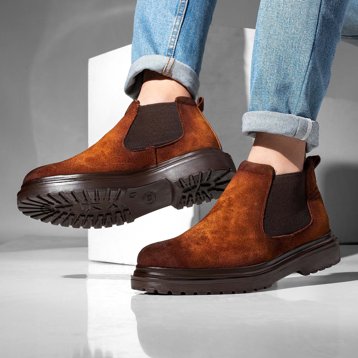 Chamois Suede Half Boots - M18