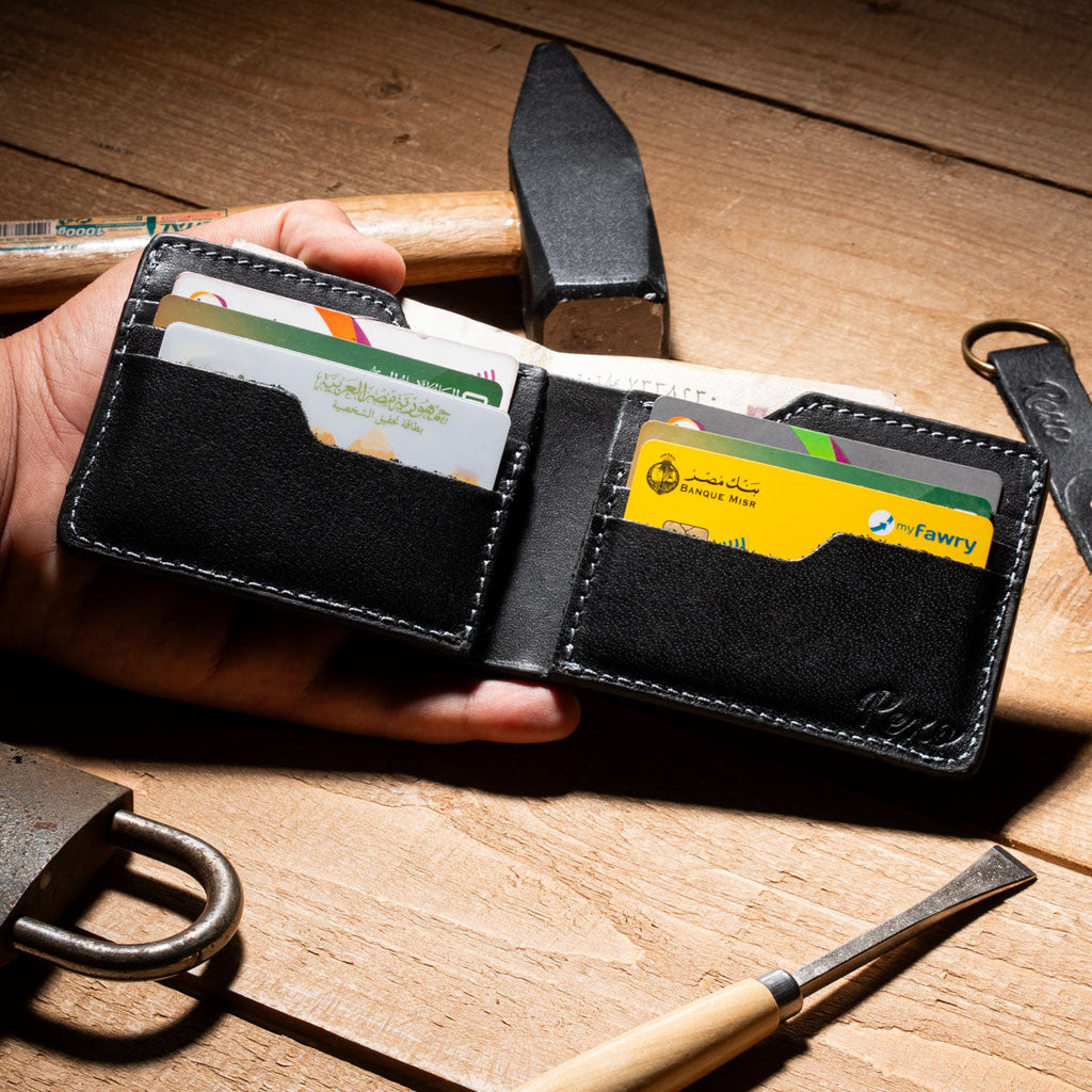 Leather Wallet with Pendant