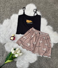 Women’s Hot Shorts & Tank Top Set Lazy Bear Model