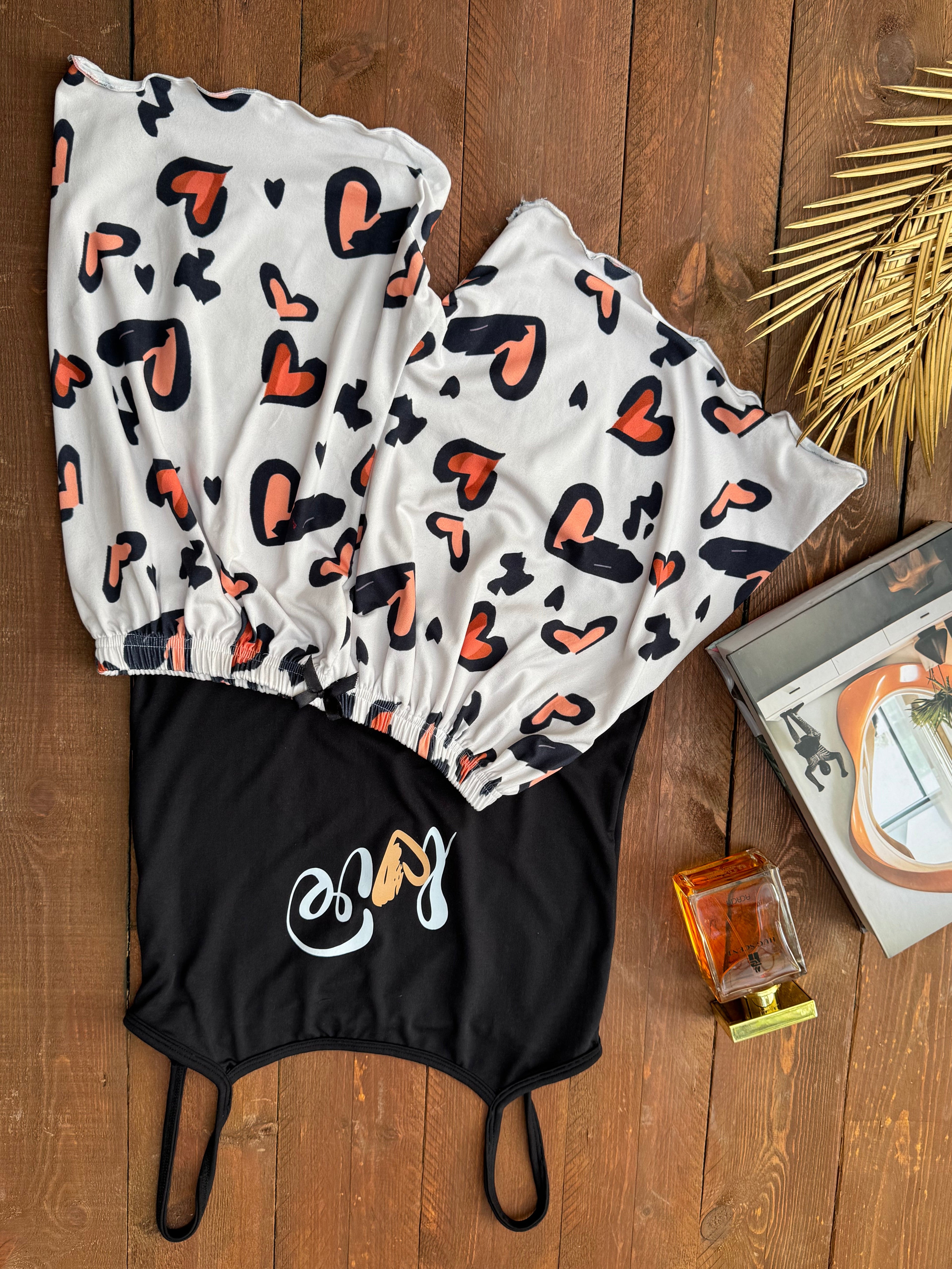 Women’s Hot Shorts & Tank Top Set Love Model