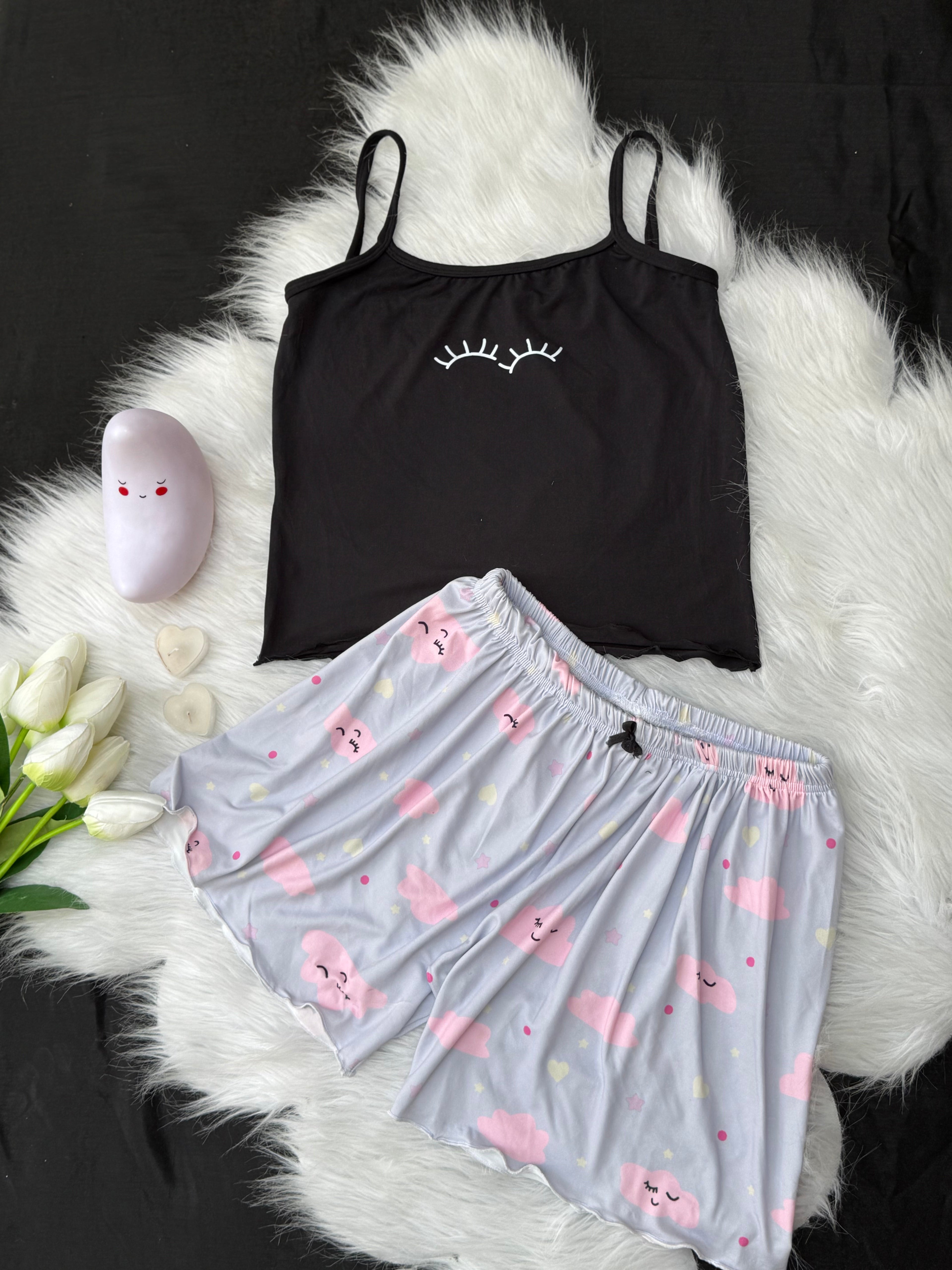 Women’s Hot Shorts & Tank Top Set – Code 7001