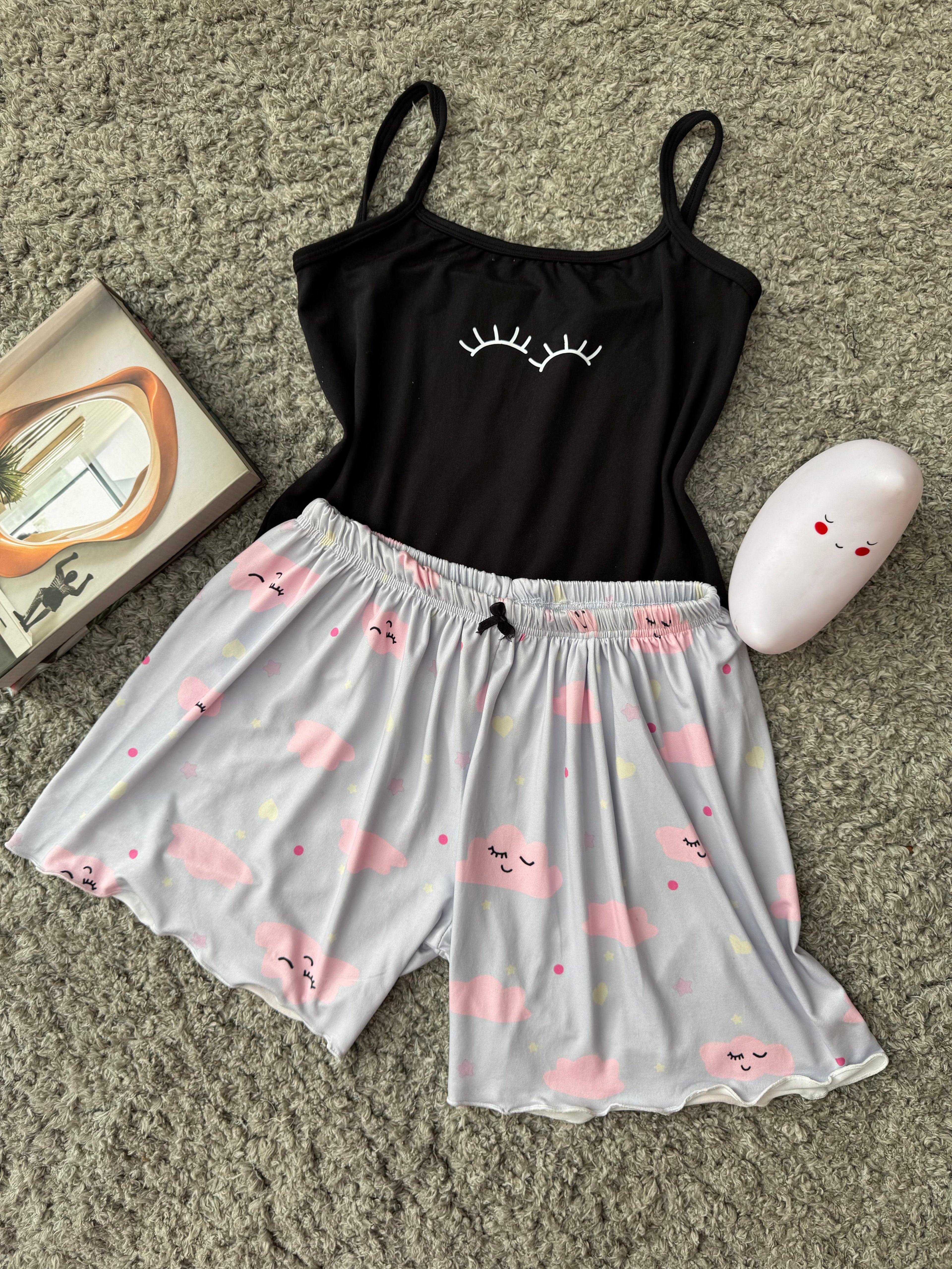 Women’s Hot Shorts & Tank Top Set – Code 7001