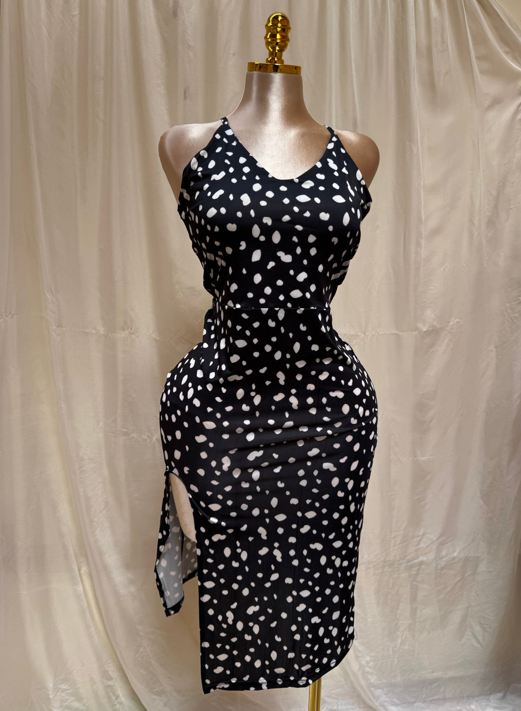 Polka Elegance Two-Piece Lingerie Set