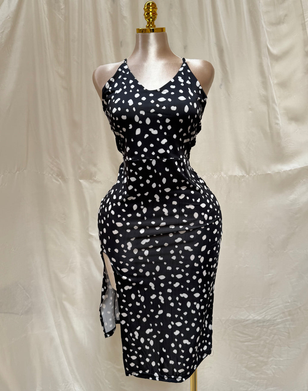 Polka Elegance Two-Piece Lingerie Set