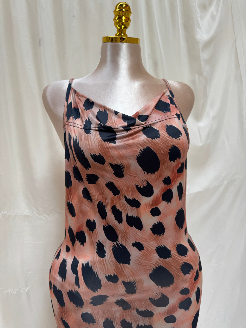 Leopard Elegance Bodycon Lingerie Dress – Code 424