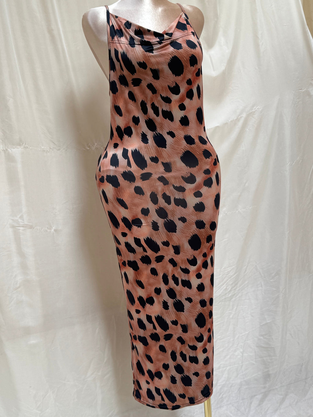 Leopard Elegance Bodycon Lingerie Dress – Code 424