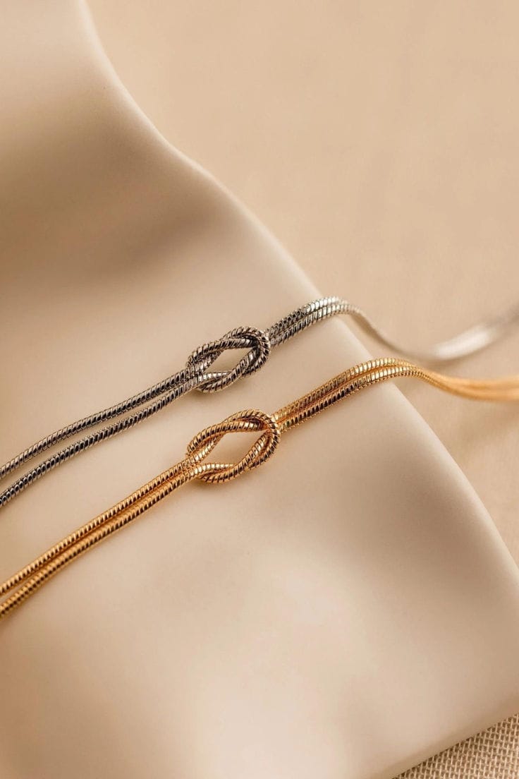 FO27 Couples Cable Bracelet Set (Gold & Silver)